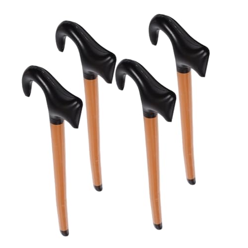 IMIKEYA 4 Stück Aufblasbare Krücken Requisiten Inflatable Gehstock für Kostüme und Partys Lustige Accessoires für Altersgruppen Party Dekorationen für Halloween und Karneval von IMIKEYA