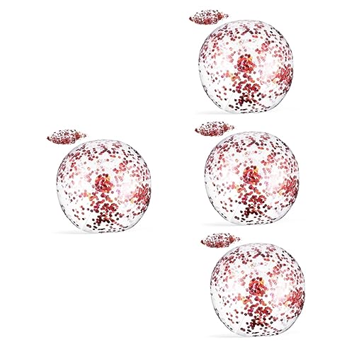 IMIKEYA 4 Stück Ballon Wasserball Wasserspielzeug Party Aufblasbare Strandbälle Strandballspiel Glitzerkugeln Strandbälle Für Großes Ballspielzeug Umweltschutz-pvc IMIKEYA 4 Stück Ballon Wasserball Wasserspielzeug Party Aufblasbare Strandbälle Strandballspiel Glitzerkugeln Strandbälle Für Großes Ballspielzeug Umweltschutz-pvc von IMIKEYA