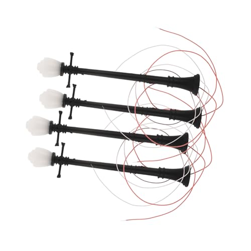 IMIKEYA 4 Stück DIY Schmuck Mini Modelllampe Mini Hausbeleuchtung Simulierte Straßenlaternen Miniaturlampe Mini Dekorationslampe Lichter Für Mini Mini Lichtdekor Kleines LED Licht von IMIKEYA