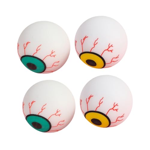 IMIKEYA 4 Stück Dekompression Augapfelbälle Halloween-Partygeschenke entlüften Augapfel- zum Stressabbau Halloween Squeeze Toy Plastik Zufällige Farbe von IMIKEYA
