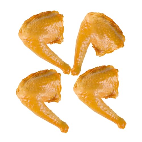 IMIKEYA 4 Stück Entenbein Ornamente Essen künstliches Bein gefälscht realistisch Beinmodell künstliches Lebensmittelmodell Simuliertes Lebensmittelmodell Beine PVC Yellow von IMIKEYA