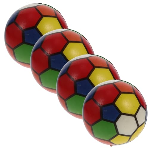 IMIKEYA 4 Stück Fußball loslassen Stressbälle für Partys lustiges Quetschspielzeug drückende Kugel Bälle quetschen lustiger Stressball zur Druckentlastung Mini-Squeeze-Bälle Pu von IMIKEYA