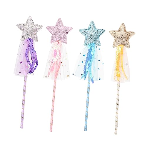 IMIKEYA 4 Stück Glitzernde Feenstäbe Sternform Magische Spielzeuge für Kostümpartys Hochzeiten und Kreative Rollenspiele Kinderfreundliches Material Schaffen eine Zauberhafte IMIKEYA 4 Stück Glitzernde Feenstäbe Sternform Magische Spielzeuge für Kostümpartys Hochzeiten und Kreative Rollenspiele Kinderfreundliches Material Schaffen eine Zauberhafte von IMIKEYA