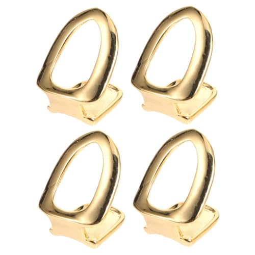 IMIKEYA 4 Stück Goldene Zahnkappe Grill Einzelne Goldzahnringe Für Geldbörse Zahnschmuck Vergoldete Goldzahnkappe Zahnschmuck Kupfer IMIKEYA 4 Stück Goldene Zahnkappe Grill Einzelne Goldzahnringe Für Geldbörse Zahnschmuck Vergoldete Goldzahnkappe Zahnschmuck Kupfer von IMIKEYA