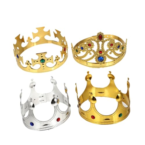 IMIKEYA 4 Stück Halloween-krone Rosa Krone Erwachsene Kronen Splitterkrone Kindergeburtstagskrone Goldene Königskronen Geburtstagsdekorationen Party-krone-stütze Girlande Geburtstagskronen IMIKEYA 4 Stück Halloween-krone Rosa Krone Erwachsene Kronen Splitterkrone Kindergeburtstagskrone Goldene Königskronen Geburtstagsdekorationen Party-krone-stütze Girlande Geburtstagskronen von IMIKEYA