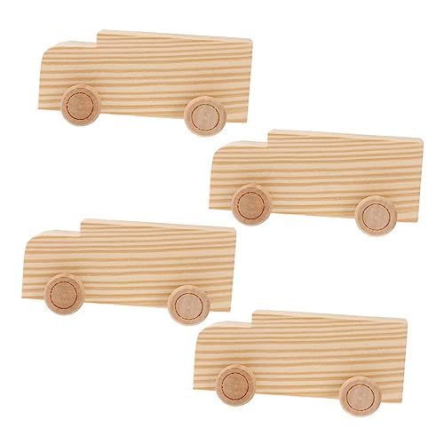 IMIKEYA 4 Stück Kinderautos Jungs Produkt Vorschule mini Auto Mini-Autos Hölzern IMIKEYA 4 Stück Kinderautos Jungs Produkt Vorschule mini Auto Mini-Autos Hölzern von IMIKEYA
