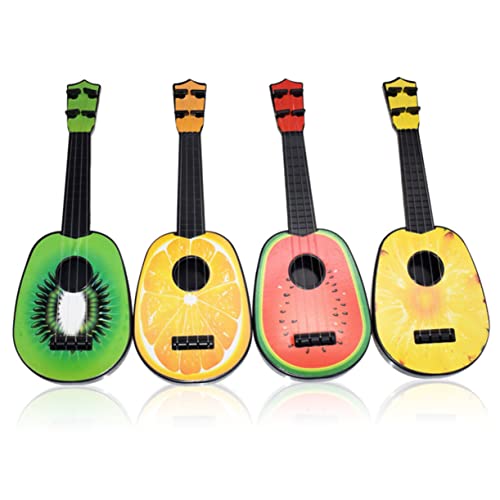 IMIKEYA 4 Stück Mini Ukulele Spielzeugset aus Teiliges Musikinstrument für Wassermelone Ananas Pädagogisches Musikverständnis und Kreativität IMIKEYA 4 Stück Mini Ukulele Spielzeugset aus Teiliges Musikinstrument für Wassermelone Ananas Pädagogisches Musikverständnis und Kreativität von IMIKEYA