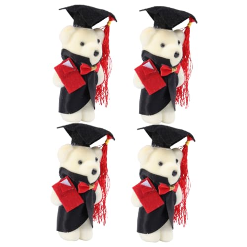 IMIKEYA 4 Stück Mini-plüschbär Als Abschluss Ausgestopfter Bär Dekorativer Graduierungs-plüschbär Zarter Ausgestopfter Bär Graduierung Plüsch Bärenpuppe Abschluss Bär Filzstoff IMIKEYA 4 Stück Mini-plüschbär Als Abschluss Ausgestopfter Bär Dekorativer Graduierungs-plüschbär Zarter Ausgestopfter Bär Graduierung Plüsch Bärenpuppe Abschluss Bär Filzstoff von IMIKEYA