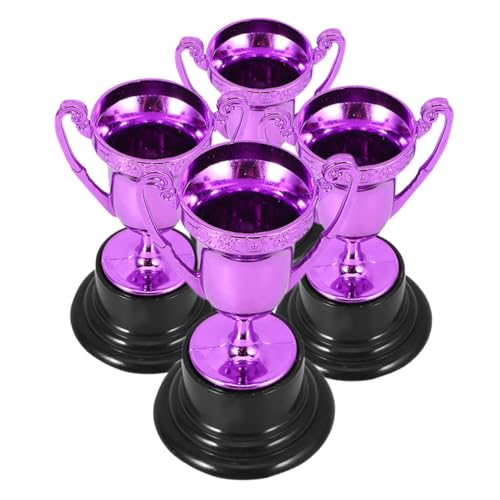 IMIKEYA 4 Stück Mini-trophäe Mini -trophäe Kleine Trophäe Partygeschenke Pokale Für Sieger Trophäen Vergeben Kleiner Trophäenbecher Aus Kunststoff Plastik Violett IMIKEYA 4 Stück Mini-trophäe Mini -trophäe Kleine Trophäe Partygeschenke Pokale Für Sieger Trophäen Vergeben Kleiner Trophäenbecher Aus Kunststoff Plastik Violett von IMIKEYA