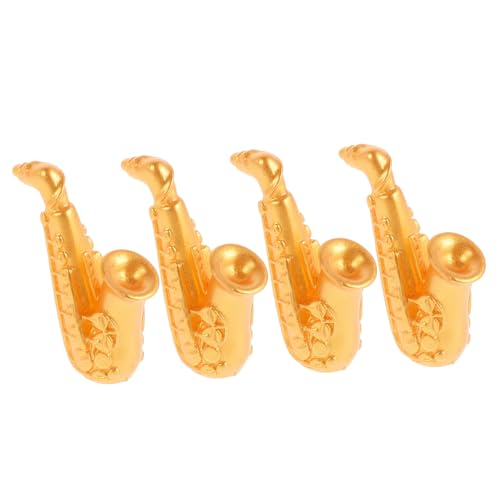 IMIKEYA 4 Stück Miniatur-musikspielzeug, Kleines Saxophon Für Puppenhaus-Dekoration, Harz-Saxophon-Ornament, Modell Für Mikrolandschaft, Niedliches Saxophon- Für DIY-zubehör IMIKEYA 4 Stück Miniatur-musikspielzeug, Kleines Saxophon Für Puppenhaus-Dekoration, Harz-Saxophon-Ornament, Modell Für Mikrolandschaft, Niedliches Saxophon- Für DIY-zubehör von IMIKEYA