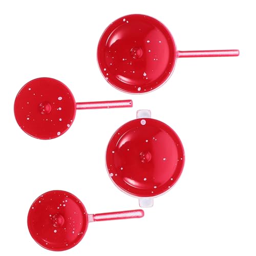 IMIKEYA 4 Stück Miniaturküche Miniatur-kochgeschirr- Dekorative Simulationspfannen Mini-kochgeschirr- Mini-küchenschmuck Dekorative Miniaturtöpfe Mini-kocher Legierung Rot IMIKEYA 4 Stück Miniaturküche Miniatur-kochgeschirr- Dekorative Simulationspfannen Mini-kochgeschirr- Mini-küchenschmuck Dekorative Miniaturtöpfe Mini-kocher Legierung Rot von IMIKEYA