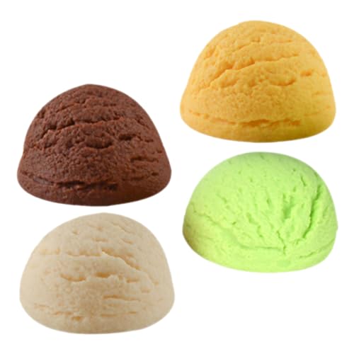 IMIKEYA 4 Stück Modell Einer Eiskugel gefälscht Nachtisch Ball groß für kleine Eiscreme-Requisite Eiscreme Kugeln Eiscrememodell künstliche Eiskugeln Partygeschenk PVC von IMIKEYA