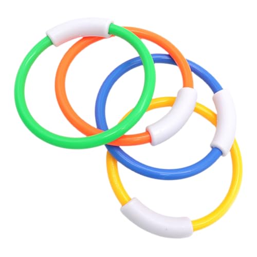 IMIKEYA 4 Stück Pool-tauchspielzeug, Unterwasser-Pool-Spielzeug, Tauchringe, Spielzeug, Schwimmbad-Spielzeug IMIKEYA 4 Stück Pool-tauchspielzeug, Unterwasser-Pool-Spielzeug, Tauchringe, Spielzeug, Schwimmbad-Spielzeug von IMIKEYA