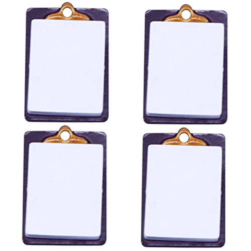 IMIKEYA 4 Stück Puppenhaus Spielzeughaus Modelle Mini Winziges Schreibtafel Modell Mini Klemmbrett Modell Mini Schreibtafel Lustige Foto Requisite Mini Zubehör Miniatur von IMIKEYA