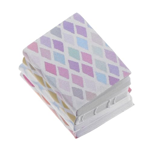 IMIKEYA 4 Stück Puppenhausbuch Miniatur Puppenhausbücher Mini Puppenhauszubehör Puppenhausdekor Puppenhaus Minibuch Mini Sachen Für Puppen Mini Miniaturbücher Mini von IMIKEYA