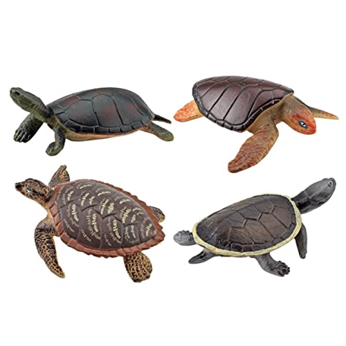 IMIKEYA 4 Stück Schildkrötenfiguren Spielzeug aus Kunststoff Lebensechte Kleiner Meeresschildkröten für Badewanne und Garten Reptilien Dekorationsspielzeug IMIKEYA 4 Stück Schildkrötenfiguren Spielzeug aus Kunststoff Lebensechte Kleiner Meeresschildkröten für Badewanne und Garten Reptilien Dekorationsspielzeug von IMIKEYA