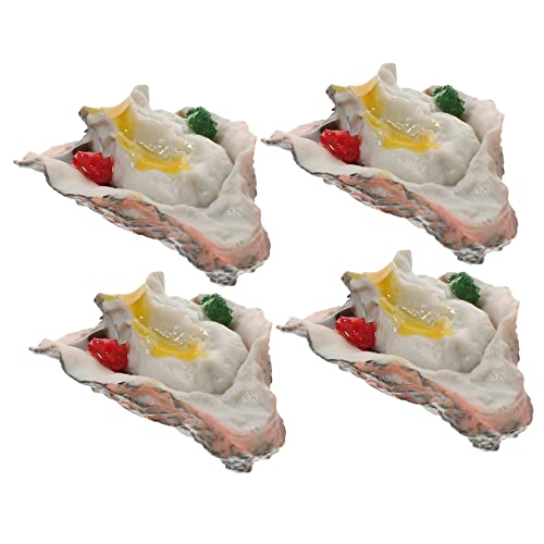 IMIKEYA 4 Stück Simulationsausternmodell Schaltier realistisches falsches Essen für Fotos Austernspielzeug Simulationsmodell für Meeresfrüchte Simulationsfutter PVC IMIKEYA 4 Stück Simulationsausternmodell Schaltier realistisches falsches Essen für Fotos Austernspielzeug Simulationsmodell für Meeresfrüchte Simulationsfutter PVC von IMIKEYA