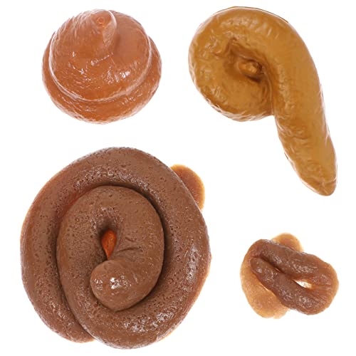 IMIKEYA 4 Stück Simulierter Hocker Gefälschter KOT Party Gefälschter KOT Halloween Gefälschter KOT Lustiger Trick Hundekot Halloween Gefälschter Hundekot Kniffliges Lustiger von IMIKEYA