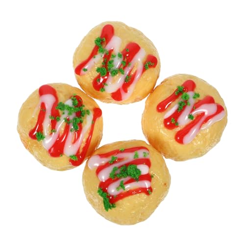 IMIKEYA 4 Stück Takoyaki -Modell Snacks Mini-Snack-Modell Mini-Ornament Mini-Snack Realistisch Zur Anzeige Mini-Snack-Ornament Gefälschter Snack Realistisch PVC IMIKEYA 4 Stück Takoyaki -Modell Snacks Mini-Snack-Modell Mini-Ornament Mini-Snack Realistisch Zur Anzeige Mini-Snack-Ornament Gefälschter Snack Realistisch PVC von IMIKEYA