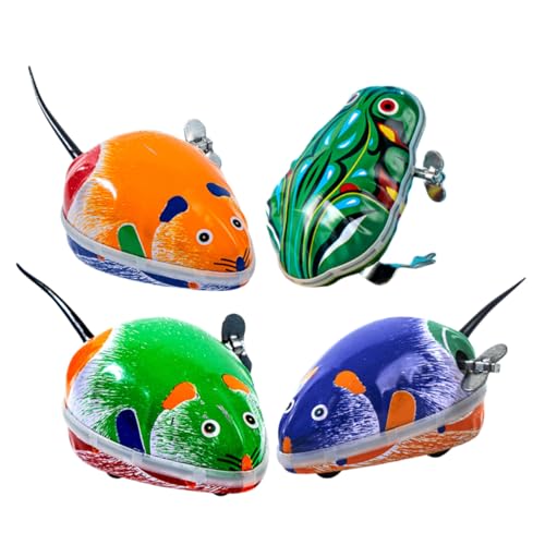 IMIKEYA 4 Stück Teiliges Aufziehspielzeug für Nostalgische Metalltiere Lustige und Spielzeuge mit Tieren Kreative Spiele und Kindheitserinnerungen IMIKEYA 4 Stück Teiliges Aufziehspielzeug für Nostalgische Metalltiere Lustige und Spielzeuge mit Tieren Kreative Spiele und Kindheitserinnerungen von IMIKEYA
