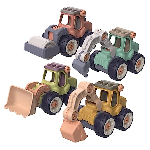 IMIKEYA 4 Stück Teiliges DIY Spielzeugauto Set für Baufahrzeuge zum Zusammenbauen Fördert Kreativität und Motorische Fähigkeiten für Jungen und Lehrreiches für Kleine Baumeister IMIKEYA 4 Stück Teiliges DIY Spielzeugauto Set für Baufahrzeuge zum Zusammenbauen Fördert Kreativität und Motorische Fähigkeiten für Jungen und Lehrreiches für Kleine Baumeister von IMIKEYA
