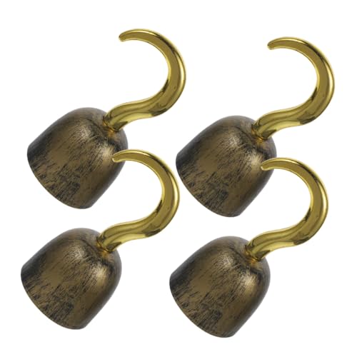 IMIKEYA 4 Stück Teiliges Piratenhaken aus Retro Goldfarbener Piratenkostüm Accessoire für Halloween Karneval Cosplay und Mottopartys Interaktives für Faschingsfeiern IMIKEYA 4 Stück Teiliges Piratenhaken aus Retro Goldfarbener Piratenkostüm Accessoire für Halloween Karneval Cosplay und Mottopartys Interaktives für Faschingsfeiern von IMIKEYA