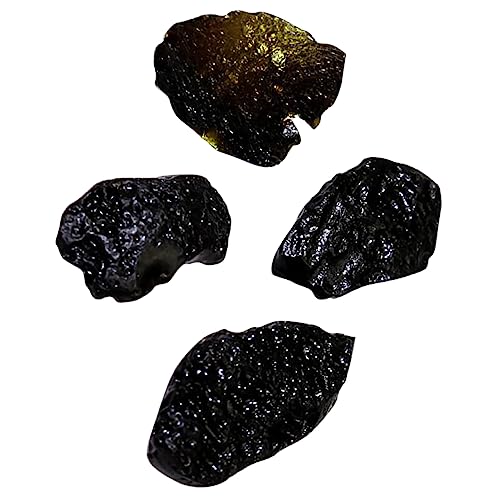 IMIKEYA Meteoriten- -Set – 4-teilig Echter Meteoritenstein Dekorativ Lehrreiches Exemplar Perfekt Für Kinder Und Zuhause von IMIKEYA