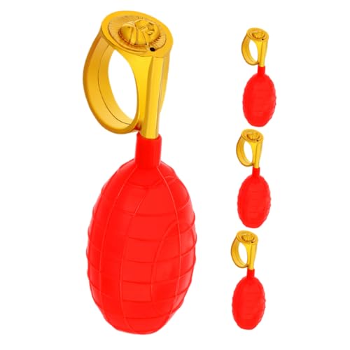 IMIKEYA 4 Stück Wassersprühring Für Die Ganze Person Wassersprühspielzeug Kniffliges Wasserringspiel Partygeschenke Neuheitsring Kunststoff Rot IMIKEYA 4 Stück Wassersprühring Für Die Ganze Person Wassersprühspielzeug Kniffliges Wasserringspiel Partygeschenke Neuheitsring Kunststoff Rot von IMIKEYA