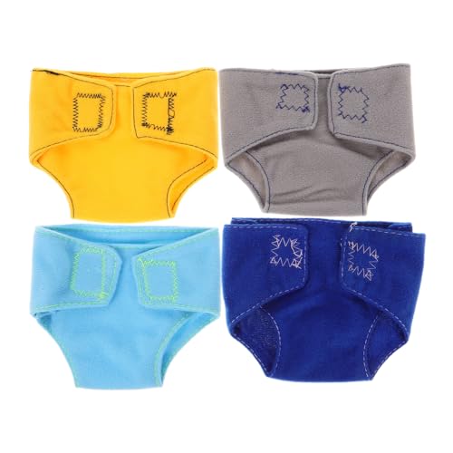 IMIKEYA 4 Stück Windeln Für Babypuppen Reborn Babypuppen Babypuppenzubehör Windeln Für Puppen Babyzubehör Für Puppen Babypuppenwindeln Stoff von IMIKEYA
