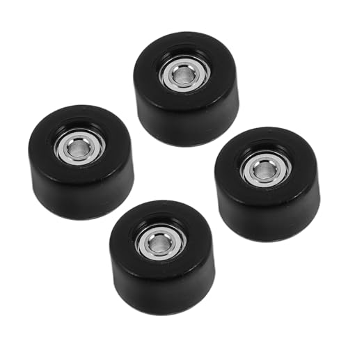 IMIKEYA 4 Stück Zubehör Für Finger-Skateboard-räder Stabile Räder Skateboardräder Und -Lager Mini-Skateboard-lagerräder Räder Mit Lager Wiederverwendbare Räder Robustes Rad Schwarz Plastik von IMIKEYA