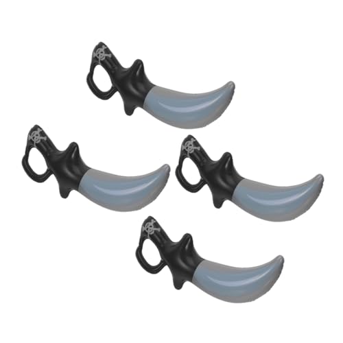 IMIKEYA 4 Stücke Aufblasbares Piratenmesser Aufblasbare Schwerter Für Piratenschwert -stütze Halloween-schlauchboote Aufblasbares Ninja Kinderspielzeug Pvc Black IMIKEYA 4 Stücke Aufblasbares Piratenmesser Aufblasbare Schwerter Für Piratenschwert -stütze Halloween-schlauchboote Aufblasbares Ninja Kinderspielzeug Pvc Black von IMIKEYA
