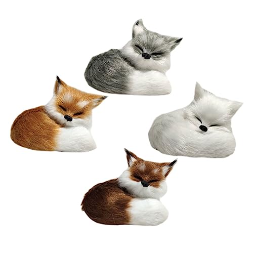 IMIKEYA 4 Stücke Simulation Fuchs Tier Ornament Dekoration Für Babys Lebendige Füchse Puppe Nachahmung Fuchs Modell Plüsch IMIKEYA 4 Stücke Simulation Fuchs Tier Ornament Dekoration Für Babys Lebendige Füchse Puppe Nachahmung Fuchs Modell Plüsch von IMIKEYA