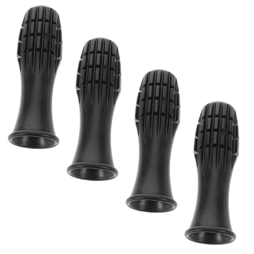 IMIKEYA 4 Stücke Tischfußball Griffe Desktop Tischfußball Zubehör Fußball Soft Grip Finger rutschfeste Griffe Schwarz Kunststoff von IMIKEYA