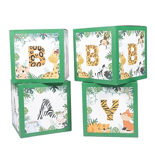 IMIKEYA 4-Teilige Boxen Party -Ballon -Requisiten Foto -Requisiten Zahlenballons Wald Babyparty-Layout Thema tierischer Partyballon Ballonboxen mit Tiermuster Papier Green IMIKEYA 4-Teilige Boxen Party -Ballon -Requisiten Foto -Requisiten Zahlenballons Wald Babyparty-Layout Thema tierischer Partyballon Ballonboxen mit Tiermuster Papier Green von IMIKEYA