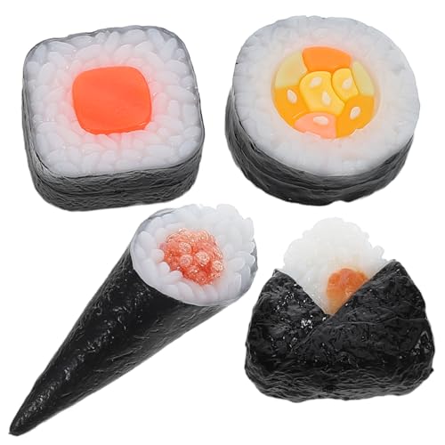 IMIKEYA 4 Teiliges Simulations Sushi Modell Künstliches Essen Rollenspiel Für Sushi Spielset Sushi Dekoration Gras Künstliches Sushi Lebensmittel Simuliertes Sushi Sushi PVC IMIKEYA 4 Teiliges Simulations Sushi Modell Künstliches Essen Rollenspiel Für Sushi Spielset Sushi Dekoration Gras Künstliches Sushi Lebensmittel Simuliertes Sushi Sushi PVC von IMIKEYA