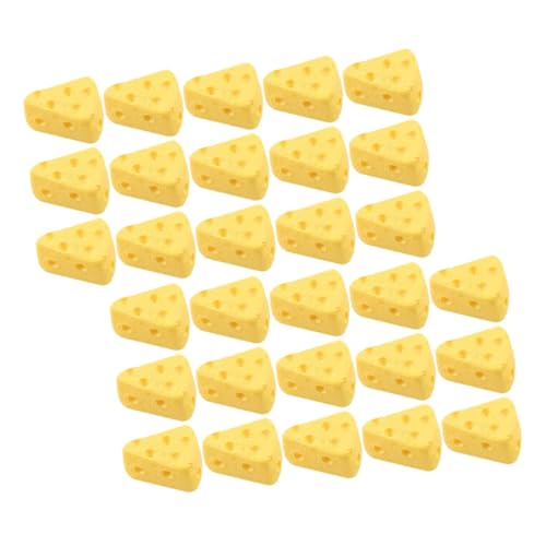 IMIKEYA 40 Stück Käsekuchen Imitat Dekorationsform Künstliche Käsekuchen Mini Käsekuchen Backgeschirr Käsespielzeug Realistische Käsekuchen Einzelhandelsdekorationen Dekoration Für von IMIKEYA