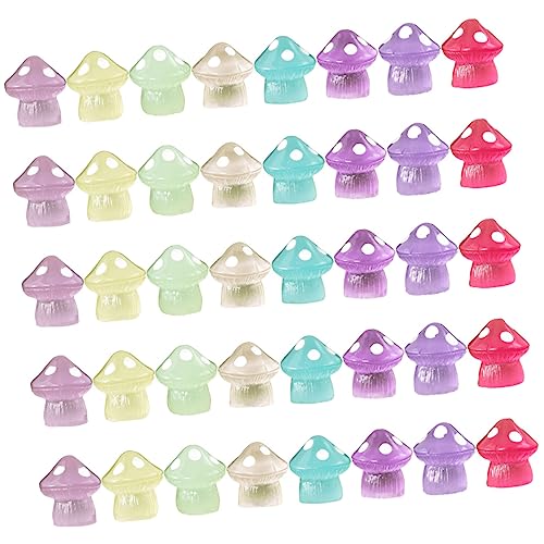 IMIKEYA 40 Stück Mini Leuchtpilz Puppenfiguren Garten LED Miniatur Kleines Kunsthandwerk Pilze Wachsendes Zeug Kleines Licht Nachttisch Zubehör Modelle Ornament Harz IMIKEYA 40 Stück Mini Leuchtpilz Puppenfiguren Garten LED Miniatur Kleines Kunsthandwerk Pilze Wachsendes Zeug Kleines Licht Nachttisch Zubehör Modelle Ornament Harz von IMIKEYA