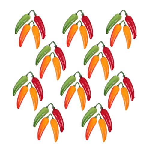 IMIKEYA 40 Stück Simuliertes Pepper-Modell Künstliche Nahrungsmittel Zur Ausstellung Gefälschtes Essen Chili-partygeschenke Simulationsstütze Mini-Chili Simulationsgemüse Polyethylen IMIKEYA 40 Stück Simuliertes Pepper-Modell Künstliche Nahrungsmittel Zur Ausstellung Gefälschtes Essen Chili-partygeschenke Simulationsstütze Mini-Chili Simulationsgemüse Polyethylen von IMIKEYA