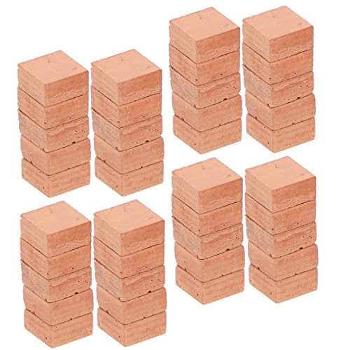 IMIKEYA 40 Stück Simuliertes Ziegelmodell Gebäude Mini Terrakotta Neuheit bastelset künstliche Ziegel DIY-Sandtisch-Ziegelmodelle kleine Ziegelsteine winzige Ziegel Ton rot IMIKEYA 40 Stück Simuliertes Ziegelmodell Gebäude Mini Terrakotta Neuheit bastelset künstliche Ziegel DIY-Sandtisch-Ziegelmodelle kleine Ziegelsteine winzige Ziegel Ton rot von IMIKEYA
