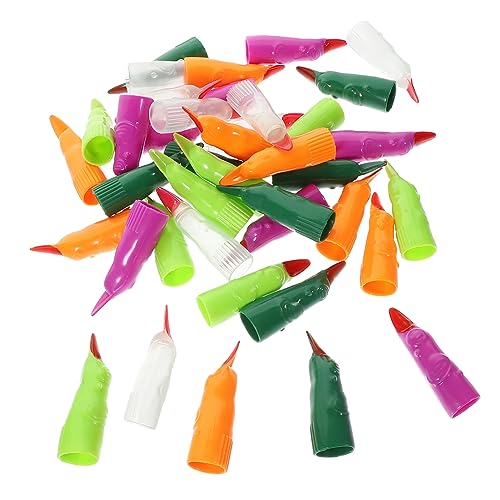 IMIKEYA 40 Teiliges Halloween Nagelset Hexenhüte Gefälschte Cosplay Halloween Handschuhe Blutige Gruselige Halloween Kostüme Marsianer Hexenfinger Zombie Halloween Halloween von IMIKEYA