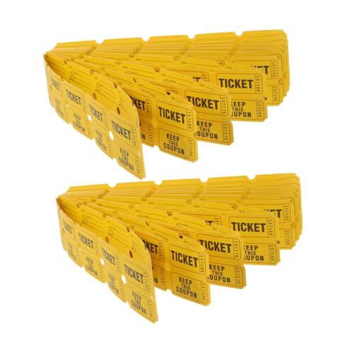 IMIKEYA 400 Stück Lose Ereignisse Zulassung Einfügung Golden Tombola-Tickets Für Erwachsene Gerecht Eintrittskarten Für Veranstaltungen Karneval Bunt Party Geburtstag Yellow Papier IMIKEYA 400 Stück Lose Ereignisse Zulassung Einfügung Golden Tombola-Tickets Für Erwachsene Gerecht Eintrittskarten Für Veranstaltungen Karneval Bunt Party Geburtstag Yellow Papier von IMIKEYA