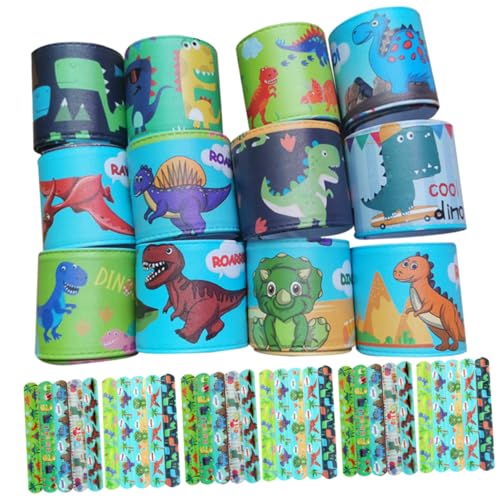 IMIKEYA 48 Stück Dinosaurier-armband Dinosaurierparty Dinosaurier Drucken Slap-bands Kinderpartyspielzeug Schlagbänder Für Party-slap-armbänder Kinderparty Gefälligkeiten Grün Pvc IMIKEYA 48 Stück Dinosaurier-armband Dinosaurierparty Dinosaurier Drucken Slap-bands Kinderpartyspielzeug Schlagbänder Für Party-slap-armbänder Kinderparty Gefälligkeiten Grün Pvc von IMIKEYA