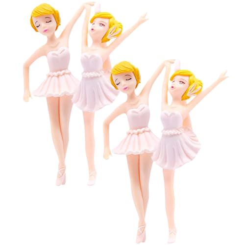 IMIKEYA 4Stücke Ballett Figuren Cupcake Topper Dessertverzierung Für Geburtstagsfeiern Hochzeiten Und Tanzpartys Und Süß Für Kreative Backdekorationen IMIKEYA 4Stücke Ballett Figuren Cupcake Topper Dessertverzierung Für Geburtstagsfeiern Hochzeiten Und Tanzpartys Und Süß Für Kreative Backdekorationen von IMIKEYA