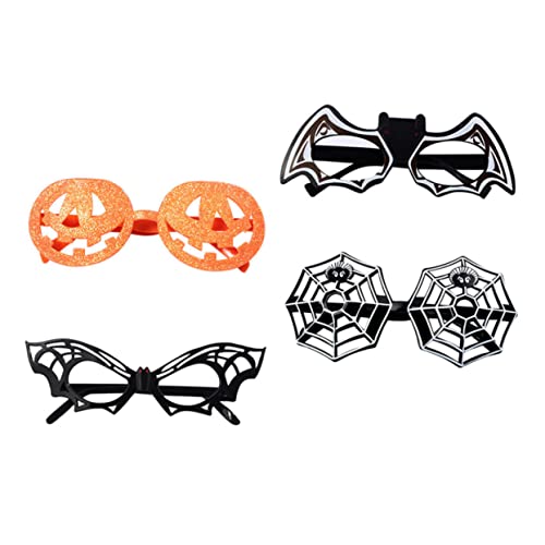 IMIKEYA 4Stücke Halloween Themenbrillen Lustige Kostümprop Für Halloween Und Kostümpartys Mit Klassischen Motiven Wie Kürbis Fledermaus IMIKEYA 4Stücke Halloween Themenbrillen Lustige Kostümprop Für Halloween Und Kostümpartys Mit Klassischen Motiven Wie Kürbis Fledermaus von IMIKEYA
