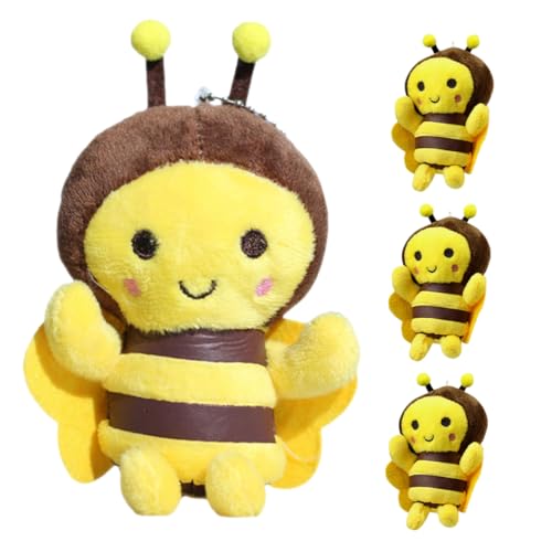 IMIKEYA 4Stücke Plüsch Bienen Schlüsselanhänger Süße Stofftier Taschendekoration Für Rucksack Geldbörse Und Schlüssel Mitbringsel IMIKEYA 4Stücke Plüsch Bienen Schlüsselanhänger Süße Stofftier Taschendekoration Für Rucksack Geldbörse Und Schlüssel Mitbringsel von IMIKEYA