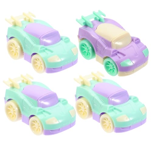 IMIKEYA 4Stücke Reibungskraftwagen Spielzeugautos für Rückziehspielzeug mit Sicherem Design für Kleinkinder für Eltern Interaktion und Spielspaß Ab Jahr von IMIKEYA
