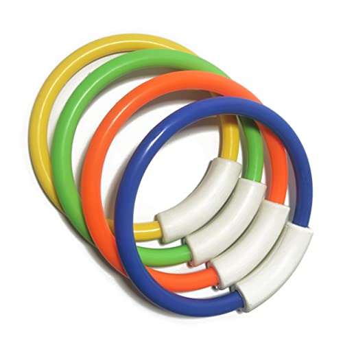 IMIKEYA 4stücke Bunte Tauchringe Für Unterwasser-tauchspielzeug Orange Grün Gelb Und Blau Für Schwimmtraining Und Spielspaß Im Pool IMIKEYA 4stücke Bunte Tauchringe Für Unterwasser-tauchspielzeug Orange Grün Gelb Und Blau Für Schwimmtraining Und Spielspaß Im Pool von IMIKEYA