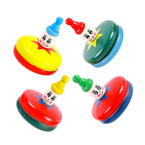 IMIKEYA 4Stücke Teiliges Cartoon Holz Gyroskop Für Tragbares Zappelspielzeug Mit Manuellem Spaß Für Partys Geburtstage Und Feiertage IMIKEYA 4Stücke Teiliges Cartoon Holz Gyroskop Für Tragbares Zappelspielzeug Mit Manuellem Spaß Für Partys Geburtstage Und Feiertage von IMIKEYA