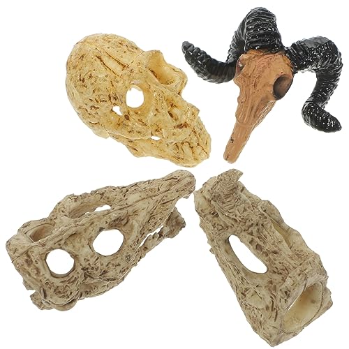 IMIKEYA 4Stücke Tier Schädel Dekorationen Für Puppenhaus Kreative Und Stilvolle Ornamente Aus Langlebigem Kunststoff Für Einzigartige Wohnaccessoires Und Festliche Dekorationen IMIKEYA 4Stücke Tier Schädel Dekorationen Für Puppenhaus Kreative Und Stilvolle Ornamente Aus Langlebigem Kunststoff Für Einzigartige Wohnaccessoires Und Festliche Dekorationen von IMIKEYA