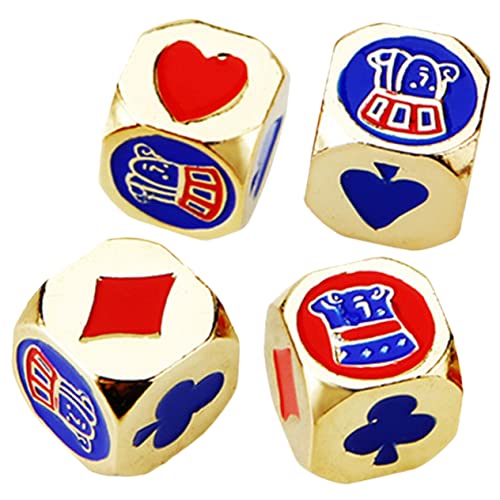 IMIKEYA 4er Set Würfelbecher Für - Poker Würfel Für Rollenspiele Und Tischspiele - Ideal Für Las Vegas Themenpartys Und Spielabende Metallbesatz Bunt Und IMIKEYA 4er Set Würfelbecher Für - Poker Würfel Für Rollenspiele Und Tischspiele - Ideal Für Las Vegas Themenpartys Und Spielabende Metallbesatz Bunt Und von IMIKEYA